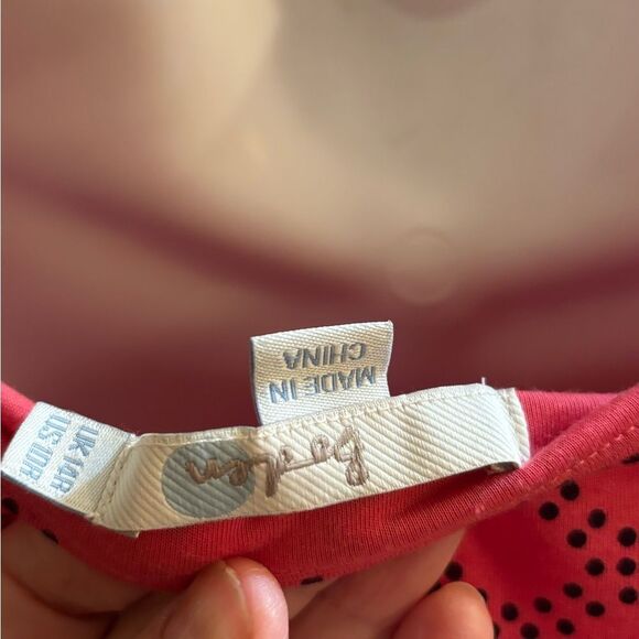 Boden red ruched middy dress, lined, size 10R - Picture 3 of 3